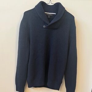 Banana Republic Men's Dark Blue Turtleneck Sweater